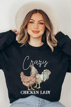 Load image into Gallery viewer, Crazy Chicken Lady Graphic Sweatshirts
