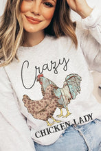 Load image into Gallery viewer, Crazy Chicken Lady Graphic Sweatshirts
