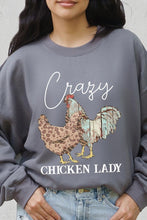 Load image into Gallery viewer, Crazy Chicken Lady Graphic Sweatshirts
