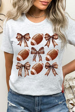 Load image into Gallery viewer, Football Bow Graphic Tee
