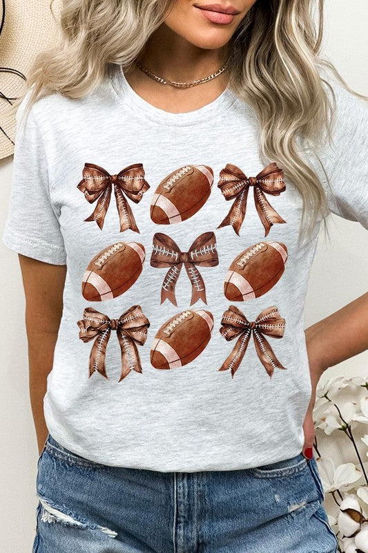 Football Bow Graphic Tee