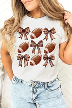 Load image into Gallery viewer, Football Bow Graphic Tee
