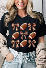 Load image into Gallery viewer, Football Bow Graphic Tee
