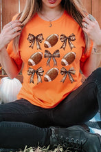 Load image into Gallery viewer, Football Bow Graphic Tee
