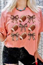 Load image into Gallery viewer, Football Bow Graphic Tee
