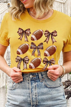 Load image into Gallery viewer, Football Bow Graphic Tee
