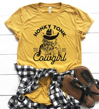 Load image into Gallery viewer, Honky Tonk Cowgirl Graphic Tee
