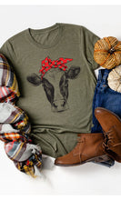 Load image into Gallery viewer, Cow Bandanna Graphic Tee
