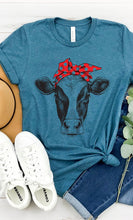 Load image into Gallery viewer, Cow Bandanna Graphic Tee
