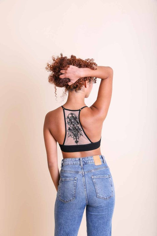 Mesh Racerback Bralette