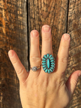 Load image into Gallery viewer, Turquoise Bling Ring
