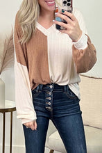 Load image into Gallery viewer, V Neck Wide Ribbed Top
