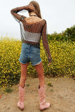 Load image into Gallery viewer, Pearl Long Sleeve Mesh Top
