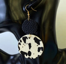 Load image into Gallery viewer, Cowhide Earrings
