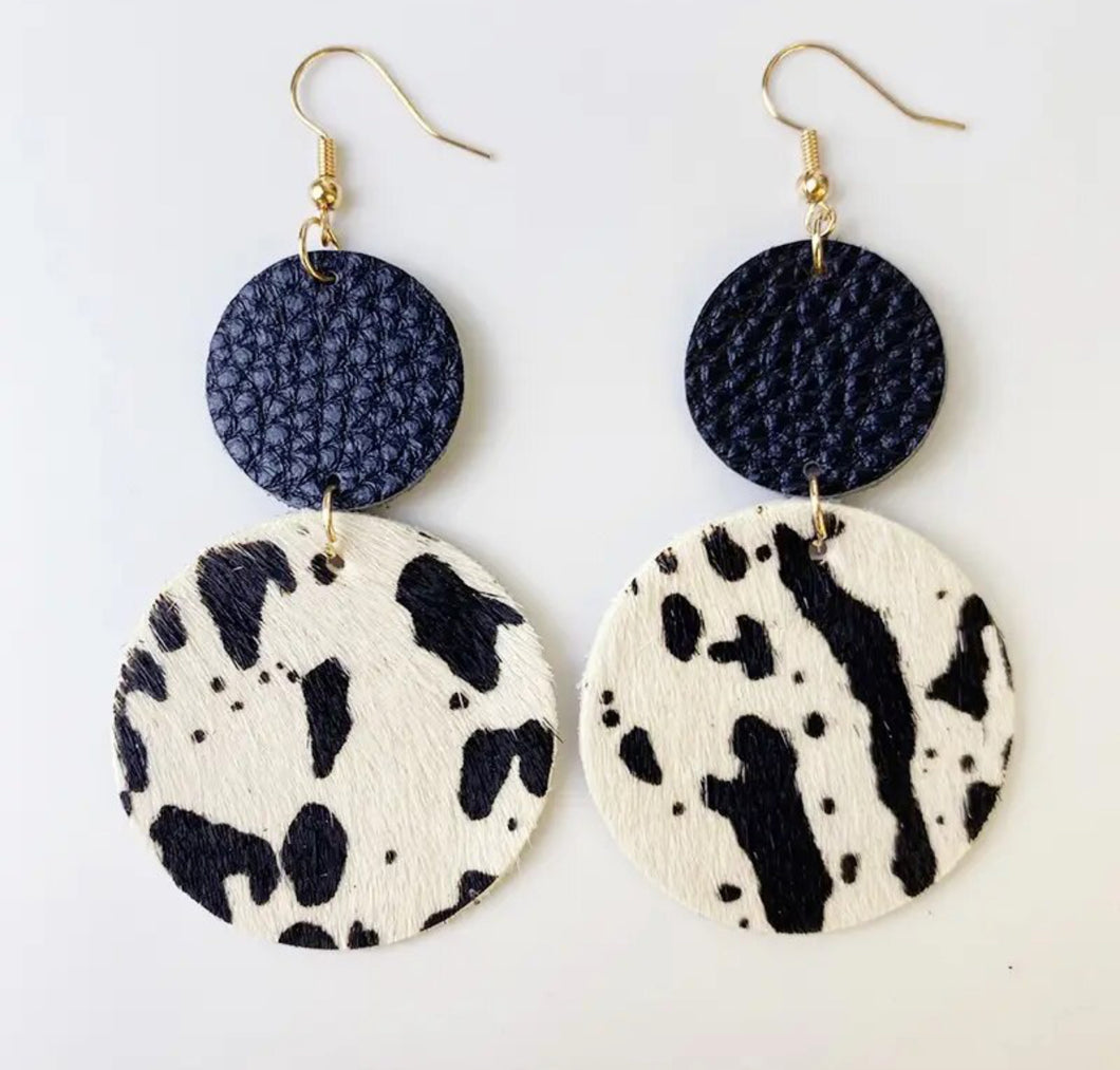 Cowhide Earrings