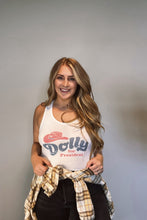 Load image into Gallery viewer, Dolly For President Crop Top Tank
