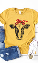 Load image into Gallery viewer, Cow Bandanna Graphic Tee
