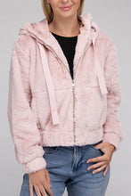 Load image into Gallery viewer, Fluffy Zip-Up Teddy Hoodie
