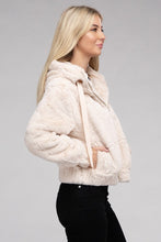 Load image into Gallery viewer, Fluffy Zip-Up Teddy Hoodie
