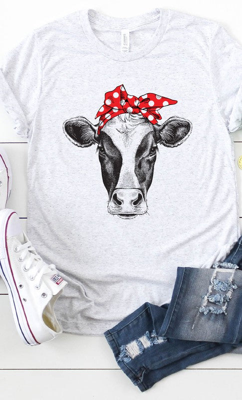 Cow Bandanna Graphic Tee